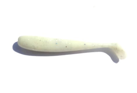 GFG 4'' Scented White Paddle Tail Lures (6 pack)