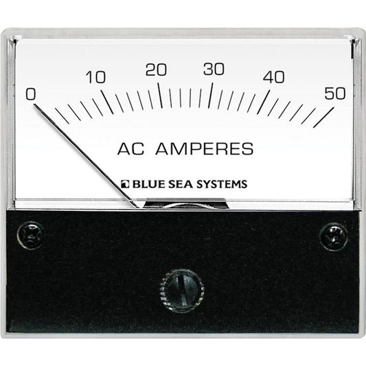 Blue Sea 9630 AC Analog Ammeter  0-50 Amperes AC [9630]