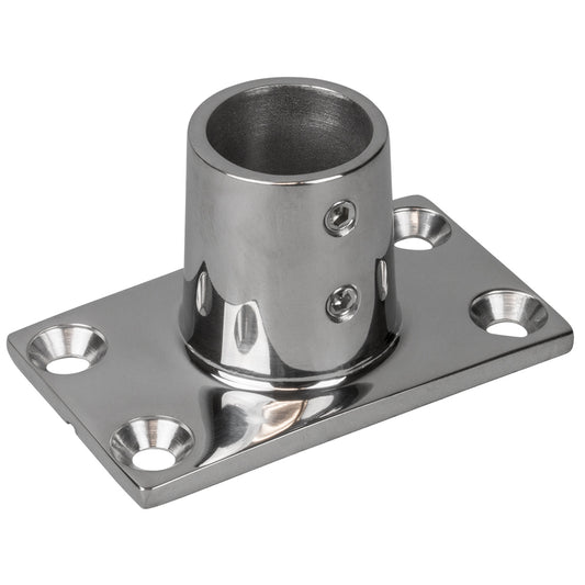 Sea-Dog Rail Base Fitting Rectangular Base 90 - 316 Stainless Steel - 1-11/16" x 3" - 7/8" O.D. [281900-1]